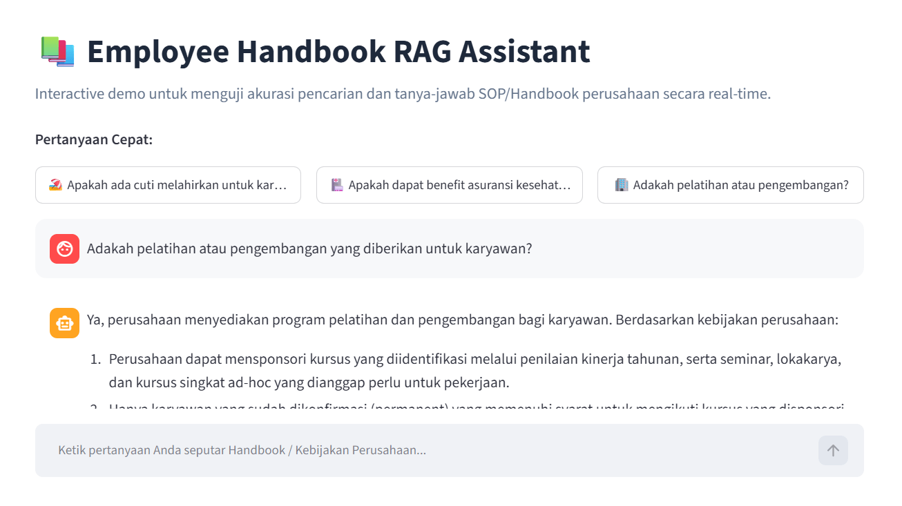 Employee Handbook RAG Assistant